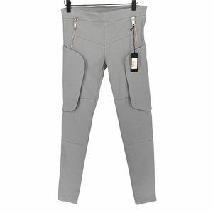 Uniwear grey silver Blader Joseph coated hip cargo silhouette denim jeans 6
